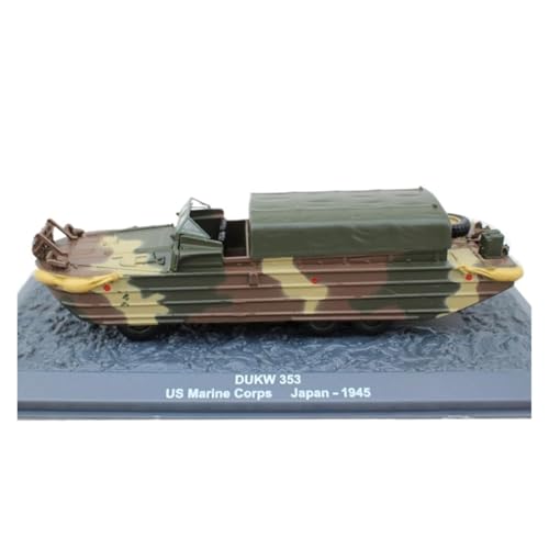 ZCYYUE Maßstabsgetreue Modelle Maßstab 1:72 Für US Dukw-353 Amphibious Transport Tank Modellbausatz Statische Druckguss-Kollektion Diecast Panzer von ZCYYUE