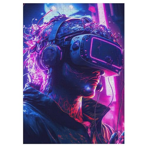 Für Erwachsene 300-Teiliges VR-Spiele -Puzzles, Holzbrett-Puzzle, Für Kinder, Geschenke, 42×30cm Für Erwachsene 300-Teiliges VR-Spiele -Puzzles, Holzbrett-Puzzle, Für Kinder, Geschenke, 42×30cm von ZDAAZD