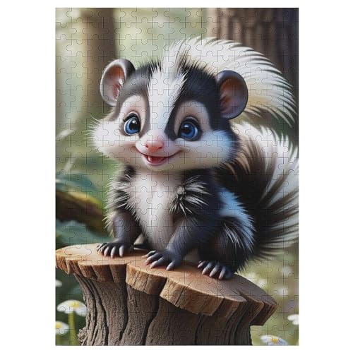 Holzpuzzles 300 Teile Stinktier -Puzzle Für Jungen Und Mädchen, Schwierigkeitsgrad, Lernspiele, Familienspielzeug 42×30cm Holzpuzzles 300 Teile Stinktier -Puzzle Für Jungen Und Mädchen, Schwierigkeitsgrad, Lernspiele, Familienspielzeug 42×30cm von ZDAAZD