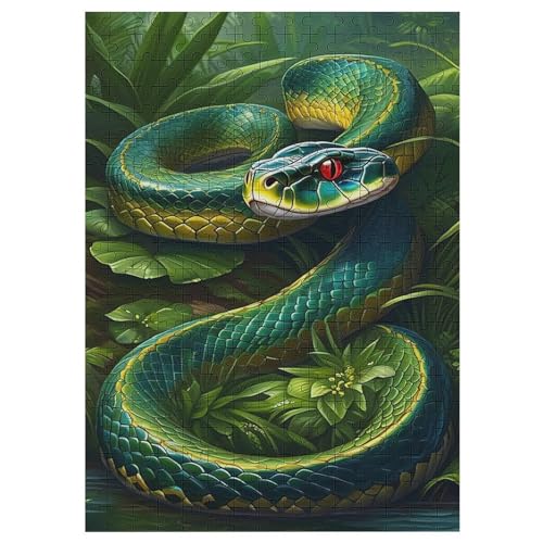 Puzzles Für Erwachsene, 300 Teile, Schlange, Kreative Holzpuzzles, Praktisches Spiel, Familiendekoration 42×30cm Puzzles Für Erwachsene, 300 Teile, Schlange, Kreative Holzpuzzles, Praktisches Spiel, Familiendekoration 42×30cm von ZDAAZD