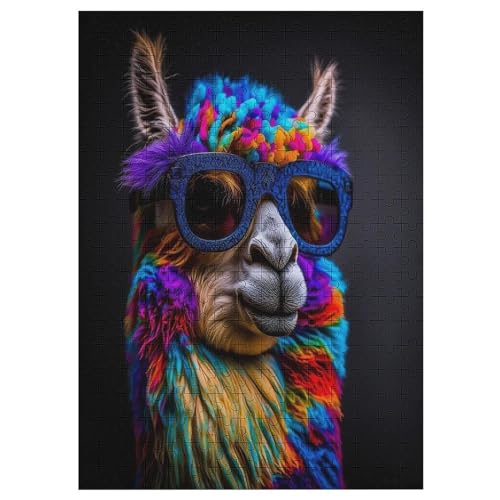 Puzzles Für Erwachsene, Alpaka Puzzle, 300 Teile, Kreatives, Geistiges Spielzeug, Kinder, Montagespiele 42×30cm von ZDAAZD