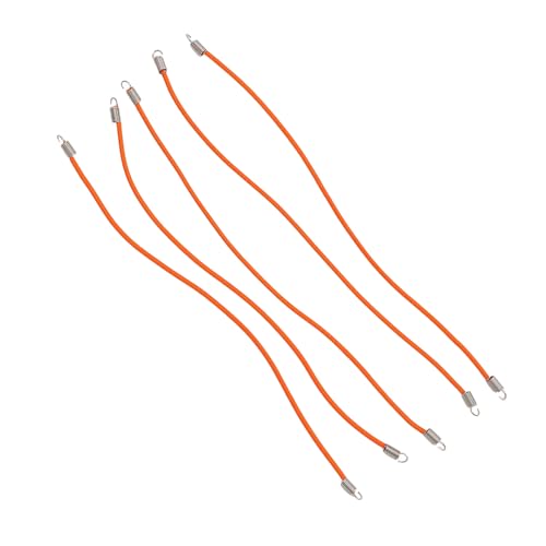 ZDAGELD Einstellbares RC -Autodachseil, Elastische Gepäckriemen mit Haken für D90, SCX10, 1/8 1/10 Fernbedienungsautos, 30 cm Nylonkabel für die Einfache Installation und Stabile (Orange) von ZDAGELD