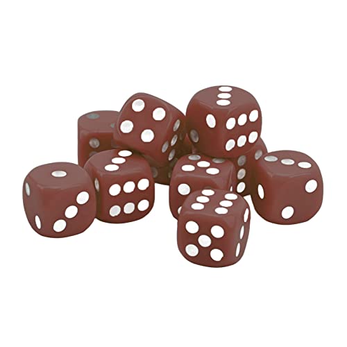 ZDETGU 30 Prozent Würfel Set 16mm Kunststoff 6 -Seiten Runder Ecken Würfel für Tischspiele Brettspiele Gelbgelb (#1) von ZDETGU