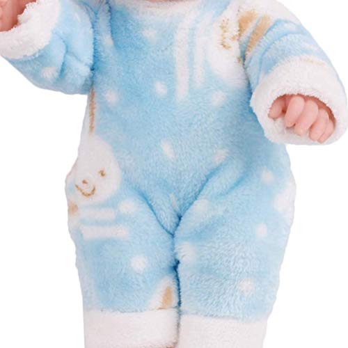 ZDETGU 30 cm Puppenpuppenspielzeug Weiche Lebensechte Spielzeug für Mädchen (Blue) von ZDETGU