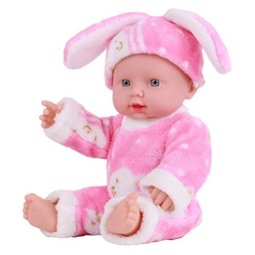 ZDETGU 30 cm Puppenpuppenspielzeug Weiche Lebensechte Spielzeug für Mädchen (PINK) von ZDETGU