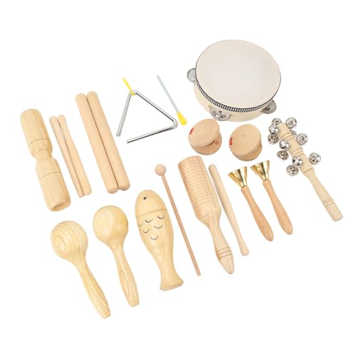 ZDETGU Einbeziehen 10 PCs Holz Musikinstrument für Kleinkinder Zum Lernen und Spaß ZDETGU Einbeziehen 10 PCs Holz Musikinstrument für Kleinkinder Zum Lernen und Spaß von ZDETGU