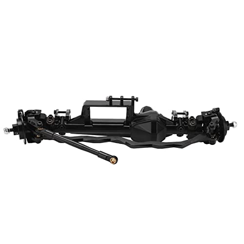 ZDETGU Metall Komplett Vordere Achse für Axiale RBX10 Ryft 1/10 RC Crawler Car Upgrade Teile Schwarz (Black) von ZDETGU
