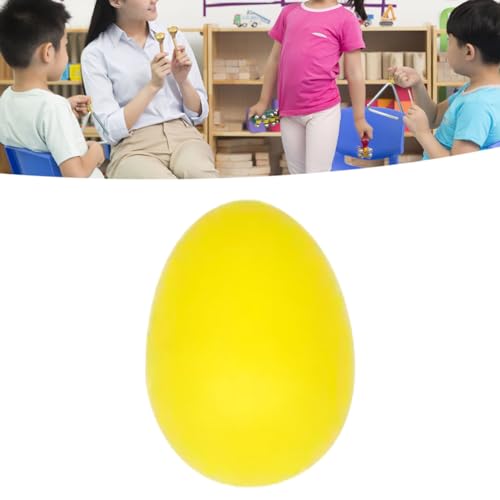 ZDETGU Plastik -Eierschüttler für Musikalische Bildung Leichtes und Tragbares Percussion -Instrument für Kinder und Erwachsene (Yellow) von ZDETGU