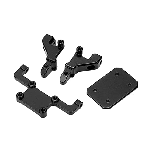 ZDETGU RC Aluminium Hinterkörperschale Montagekit für Axiale SCX24 AXI00002 1/24 RC -Auto -Upgrade Teile Silber (Black) von ZDETGU