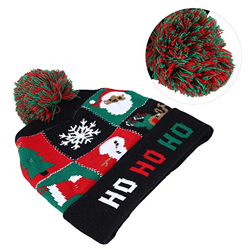 ZDETGU Weihnachten Gestrickt Weichen Warmen Winterhut Leichter Hut für Erwachsene Festivals Holiday Party Party (Typ 7) von ZDETGU