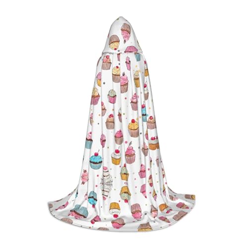 Delicious Cupcakes – Bedruckter verstellbarer Jugendumhang – Jugendumhang für Festivals und Bühne, leichte Kapuzenbekleidung, Größe S Delicious Cupcakes – Bedruckter verstellbarer Jugendumhang – Jugendumhang für Festivals und Bühne, leichte Kapuzenbekleidung, Größe S von ZDFHKYDY