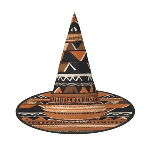 ZDFHKYDY Afrikanischer Schlammtuch Tribal - Print Full Coverage Halloween Hut - Einzigartiger Oxford-Tuch Kostüm Hut für Erwachsene mit auffälligen Mustern, für Festivals & Mottopartys ZDFHKYDY Afrikanischer Schlammtuch Tribal - Print Full Coverage Halloween Hut - Einzigartiger Oxford-Tuch Kostüm Hut für Erwachsene mit auffälligen Mustern, für Festivals & Mottopartys von ZDFHKYDY