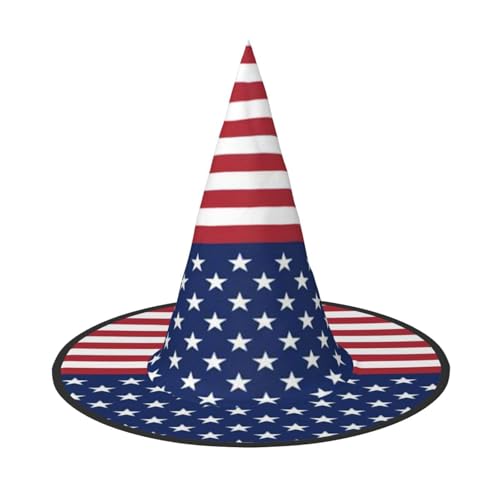 ZDFHKYDY Amerikanische Flagge Sterne Streifen - Druck Full Coverage Halloween Hut - Einzigartiger Oxford Tuch Kostüm Hut für Erwachsene mit auffälligen Mustern, für Festivals & Motto-Partys ZDFHKYDY Amerikanische Flagge Sterne Streifen - Druck Full Coverage Halloween Hut - Einzigartiger Oxford Tuch Kostüm Hut für Erwachsene mit auffälligen Mustern, für Festivals & Motto-Partys von ZDFHKYDY