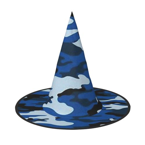 ZDFHKYDY Blauer Camouflage-Druck, volle Abdeckung, Halloween-Hut – einzigartiger Oxford-Tuchhut für Erwachsene mit auffälligen Mustern, für Festivals und Mottopartys. ZDFHKYDY Blauer Camouflage-Druck, volle Abdeckung, Halloween-Hut – einzigartiger Oxford-Tuchhut für Erwachsene mit auffälligen Mustern, für Festivals und Mottopartys. von ZDFHKYDY