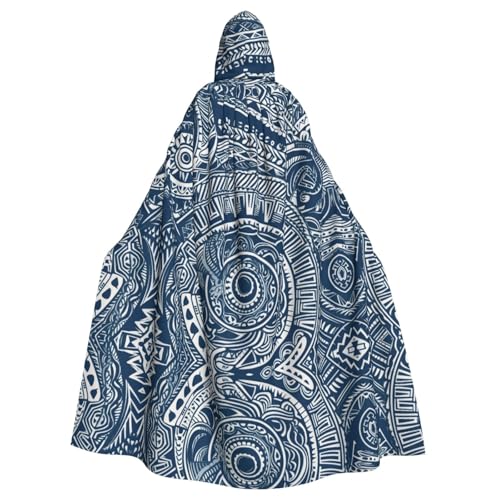 ZDFHKYDY Blaues polynesisches Maori-Stammes-Muster – Halloween-Kapuzenumhang für Erwachsene – erschwinglicher Erwachsenen-Umhang für Rollenspiele, Motto-Partys und Festivals – bequeme Passform mit ZDFHKYDY Blaues polynesisches Maori-Stammes-Muster – Halloween-Kapuzenumhang für Erwachsene – erschwinglicher Erwachsenen-Umhang für Rollenspiele, Motto-Partys und Festivals – bequeme Passform mit von ZDFHKYDY
