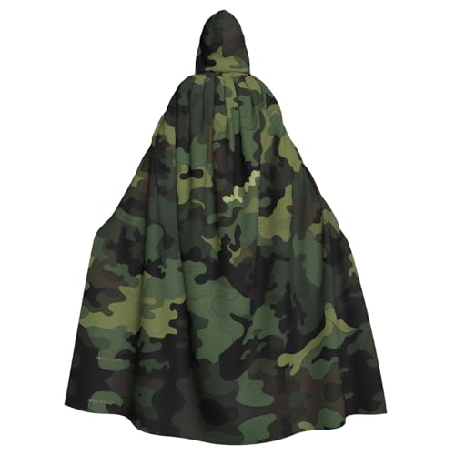 ZDFHKYDY Camouflage-Muster, Halloween-Kapuzenumhang für Erwachsene, günstiger Umhang für Rollenspiele, Motto-Partys und Festivals, bequeme Passform mit übergroßer Kapuze ZDFHKYDY Camouflage-Muster, Halloween-Kapuzenumhang für Erwachsene, günstiger Umhang für Rollenspiele, Motto-Partys und Festivals, bequeme Passform mit übergroßer Kapuze von ZDFHKYDY