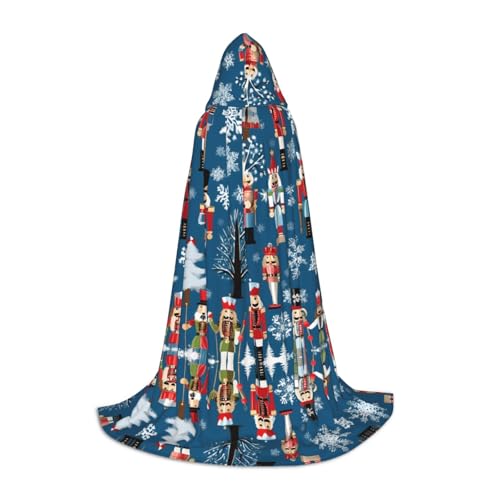 ZDFHKYDY Damen-Umhang mit Nussknacker, Ballett, Weihnachten, Tanz, verstellbarer Teenager-Umhang, Jugendumhang für Festivals und Bühne, leichte Kapuze, Größe S von ZDFHKYDY
