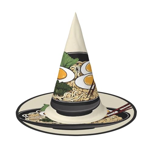 ZDFHKYDY Delicious Sweet Ramen - Print Full Coverage Halloween Hut - Einzigartiger Oxford-Tuch Kostüm Hut für Erwachsene mit auffälligen Mustern, für Festivals & Motto-Partys ZDFHKYDY Delicious Sweet Ramen - Print Full Coverage Halloween Hut - Einzigartiger Oxford-Tuch Kostüm Hut für Erwachsene mit auffälligen Mustern, für Festivals & Motto-Partys von ZDFHKYDY