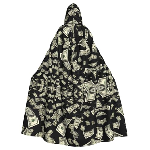 ZDFHKYDY Dollar Sign Money Print Halloween Kapuzenumhang Erwachsene – Erschwinglicher Erwachsenen-Umhang für Rollenspiele, Motto-Partys und Festivals – bequeme Passform mit übergroßer Kapuze ZDFHKYDY Dollar Sign Money Print Halloween Kapuzenumhang Erwachsene – Erschwinglicher Erwachsenen-Umhang für Rollenspiele, Motto-Partys und Festivals – bequeme Passform mit übergroßer Kapuze von ZDFHKYDY