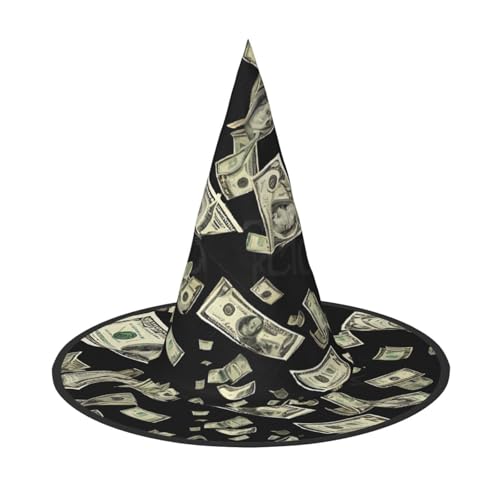 ZDFHKYDY Dollar Zeichen Geld Druck Full Coverage Halloween Hut Einzigartiger Oxford Tuch Kostüm Hut für Erwachsene mit auffälligen Mustern für Festivals & Motto-Partys ZDFHKYDY Dollar Zeichen Geld Druck Full Coverage Halloween Hut Einzigartiger Oxford Tuch Kostüm Hut für Erwachsene mit auffälligen Mustern für Festivals & Motto-Partys von ZDFHKYDY