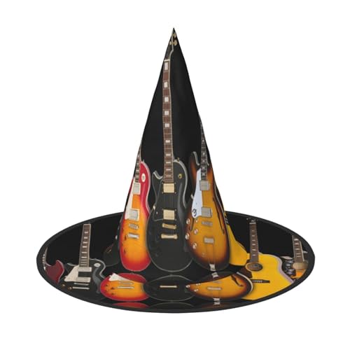 ZDFHKYDY E-Gitarre - Druck Full Coverage Halloween Hut - Einzigartiger Oxford-Tuch Kostüm Hut für Erwachsene mit auffälligen Mustern, für Festivals & Motto-Partys ZDFHKYDY E-Gitarre - Druck Full Coverage Halloween Hut - Einzigartiger Oxford-Tuch Kostüm Hut für Erwachsene mit auffälligen Mustern, für Festivals & Motto-Partys von ZDFHKYDY