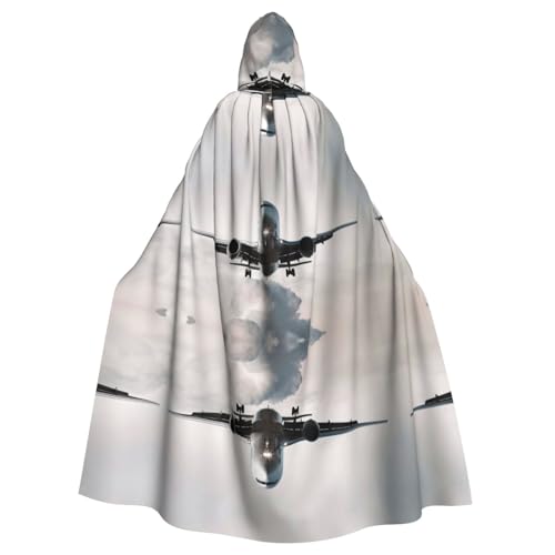 ZDFHKYDY Flugzeug-Kunstdruck, Halloween-Kapuzenumhang für Erwachsene, günstiger Umhang für Rollenspiele, Motto-Partys und Festivals, bequeme Passform mit übergroßer Kapuze ZDFHKYDY Flugzeug-Kunstdruck, Halloween-Kapuzenumhang für Erwachsene, günstiger Umhang für Rollenspiele, Motto-Partys und Festivals, bequeme Passform mit übergroßer Kapuze von ZDFHKYDY