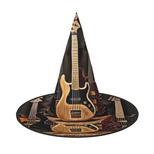 ZDFHKYDY Gitarre Bass Musik Musikinstrumente - Druck Full Coverage Halloween Hut - Einzigartiger Oxford-Tuch Kostüm Hut für Erwachsene mit auffälligen Mustern, für Festivals & Motto-Partys ZDFHKYDY Gitarre Bass Musik Musikinstrumente - Druck Full Coverage Halloween Hut - Einzigartiger Oxford-Tuch Kostüm Hut für Erwachsene mit auffälligen Mustern, für Festivals & Motto-Partys von ZDFHKYDY
