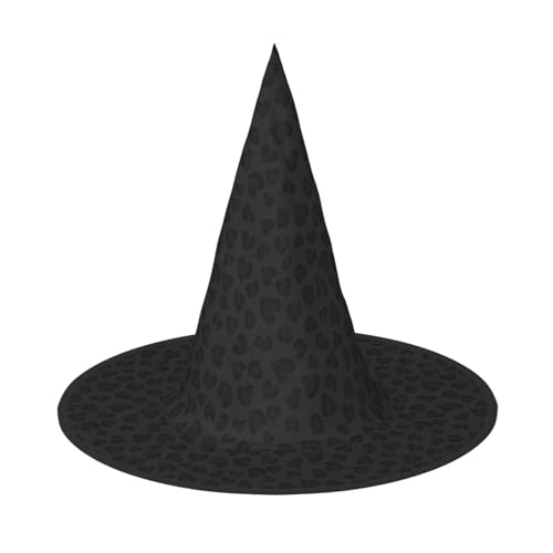 ZDFHKYDY Halloween-Hut mit Leopardenmuster, vollständige Abdeckung, einzigartiger Oxford-Tuchhut für Erwachsene mit auffälligen Mustern, für Festivals und Mottopartys. von ZDFHKYDY