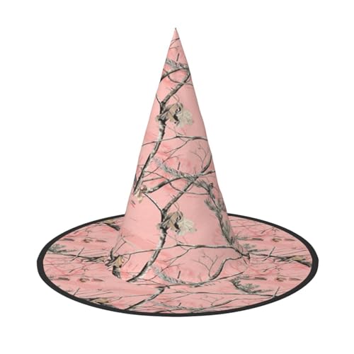 ZDFHKYDY Halloween-Hut mit rosa Blättern, Camouflage, voller Abdeckung, einzigartiger Oxford-Tuchhut für Erwachsene mit auffälligen Mustern, für Festivals und Mottopartys. ZDFHKYDY Halloween-Hut mit rosa Blättern, Camouflage, voller Abdeckung, einzigartiger Oxford-Tuchhut für Erwachsene mit auffälligen Mustern, für Festivals und Mottopartys. von ZDFHKYDY