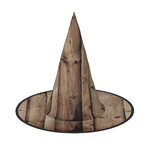 ZDFHKYDY Holzmaserung - Druck Full Coverage Halloween Hut - Einzigartiger Oxford-Tuch Kostüm Hut für Erwachsene mit auffälligen Mustern, für Festivals & Motto-Partys ZDFHKYDY Holzmaserung - Druck Full Coverage Halloween Hut - Einzigartiger Oxford-Tuch Kostüm Hut für Erwachsene mit auffälligen Mustern, für Festivals & Motto-Partys von ZDFHKYDY