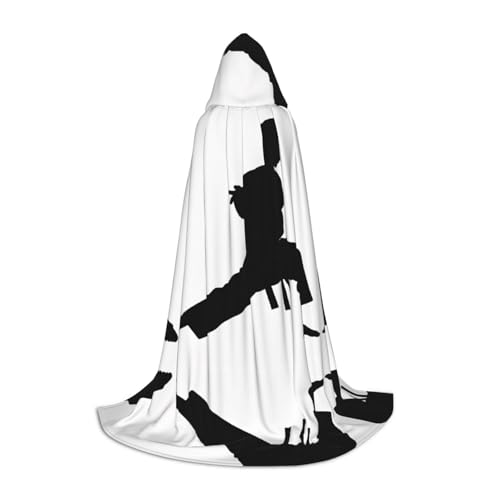 ZDFHKYDY Karate Herren-Umhang, bedruckt, verstellbar, Jugendumhang für Festivals und Bühne, leichte Kapuze, Größe M ZDFHKYDY Karate Herren-Umhang, bedruckt, verstellbar, Jugendumhang für Festivals und Bühne, leichte Kapuze, Größe M von ZDFHKYDY