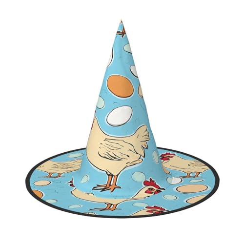 ZDFHKYDY Kreativer Cartoon-Huhn-Druck, volle Abdeckung, Halloween-Hut – einzigartiger Oxford-Tuch-Kostümhut für Erwachsene mit auffälligen Mustern, für Festivals & Motto-Partys ZDFHKYDY Kreativer Cartoon-Huhn-Druck, volle Abdeckung, Halloween-Hut – einzigartiger Oxford-Tuch-Kostümhut für Erwachsene mit auffälligen Mustern, für Festivals & Motto-Partys von ZDFHKYDY