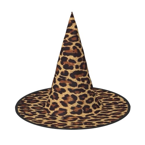 ZDFHKYDY Leoparden-Print Full Coverage Halloween Hut - Einzigartiger Oxford-Tuch Kostüm Hut für Erwachsene mit auffälligen Mustern, für Festivals & Motto-Partys ZDFHKYDY Leoparden-Print Full Coverage Halloween Hut - Einzigartiger Oxford-Tuch Kostüm Hut für Erwachsene mit auffälligen Mustern, für Festivals & Motto-Partys von ZDFHKYDY