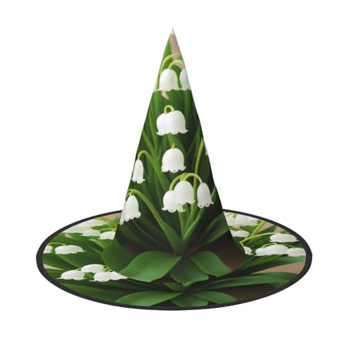 ZDFHKYDY Lilies of the Valley - Print Full Coverage Halloween Hat - Unique Oxford Cloth Costume Hat For Adults With Eye-Catching Patterns, For Festivals & Themed Parties von ZDFHKYDY