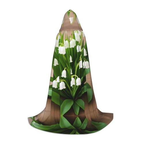 ZDFHKYDY Lilies of the Valley – verstellbarer Jugendumhang – Jugendumhang für Festivals und Bühne, leichte Kapuzenbekleidung, Größe S ZDFHKYDY Lilies of the Valley – verstellbarer Jugendumhang – Jugendumhang für Festivals und Bühne, leichte Kapuzenbekleidung, Größe S von ZDFHKYDY