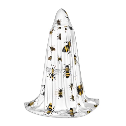 ZDFHKYDY Lustiger Bienen-Druck, verstellbarer Teenager-Umhang, Jugendumhang für Festivals und Bühne, leichte Kapuzenbekleidung, Größe L ZDFHKYDY Lustiger Bienen-Druck, verstellbarer Teenager-Umhang, Jugendumhang für Festivals und Bühne, leichte Kapuzenbekleidung, Größe L von ZDFHKYDY