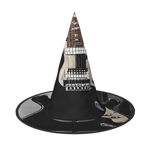 ZDFHKYDY Musikgitarre - Druck Full Coverage Halloween Hut - Einzigartiger Oxford-Tuch Kostüm Hut für Erwachsene mit auffälligen Mustern, für Festivals & Motto-Partys ZDFHKYDY Musikgitarre - Druck Full Coverage Halloween Hut - Einzigartiger Oxford-Tuch Kostüm Hut für Erwachsene mit auffälligen Mustern, für Festivals & Motto-Partys von ZDFHKYDY