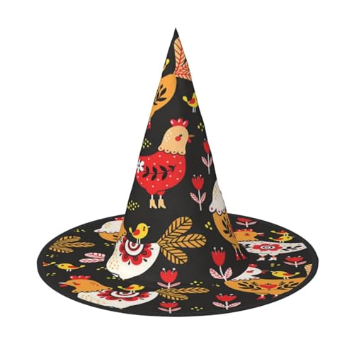 ZDFHKYDY Niedlicher Hahn-Hühner-Druck, volle Abdeckung, Halloween-Hut – einzigartiger Oxford-Tuchhut für Erwachsene mit auffälligen Mustern, für Festivals & Motto-Partys ZDFHKYDY Niedlicher Hahn-Hühner-Druck, volle Abdeckung, Halloween-Hut – einzigartiger Oxford-Tuchhut für Erwachsene mit auffälligen Mustern, für Festivals & Motto-Partys von ZDFHKYDY