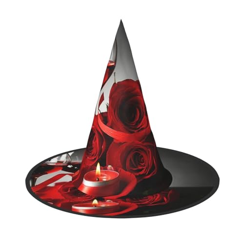 ZDFHKYDY Rote Rose Wine Romantic Lovers - Print Full Coverage Halloween Hut - Einzigartiger Oxford-Tuch Kostüm Hut für Erwachsene mit auffälligen Mustern, für Festivals & Motto-Partys ZDFHKYDY Rote Rose Wine Romantic Lovers - Print Full Coverage Halloween Hut - Einzigartiger Oxford-Tuch Kostüm Hut für Erwachsene mit auffälligen Mustern, für Festivals & Motto-Partys von ZDFHKYDY