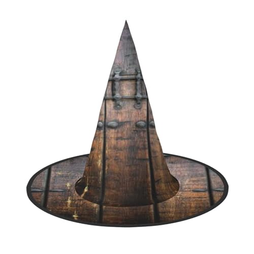 ZDFHKYDY Rustikaler Stall Holztür - Druck Full Coverage Halloween Hut - Einzigartiger Oxford-Tuch Kostüm Hut für Erwachsene mit auffälligen Mustern, für Festivals & Motto-Partys ZDFHKYDY Rustikaler Stall Holztür - Druck Full Coverage Halloween Hut - Einzigartiger Oxford-Tuch Kostüm Hut für Erwachsene mit auffälligen Mustern, für Festivals & Motto-Partys von ZDFHKYDY