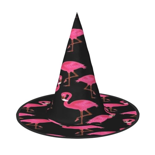 ZDFHKYDY Schöne rosa Flamingos – Druck volle Abdeckung Halloween Hut – Einzigartiger Oxford-Tuch Kostüm Hut für Erwachsene mit auffälligen Mustern, für Festivals & Motto-Partys ZDFHKYDY Schöne rosa Flamingos – Druck volle Abdeckung Halloween Hut – Einzigartiger Oxford-Tuch Kostüm Hut für Erwachsene mit auffälligen Mustern, für Festivals & Motto-Partys von ZDFHKYDY