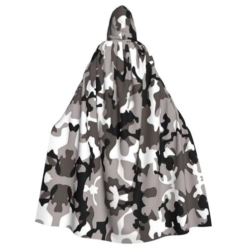 ZDFHKYDY Schwarz-grau-weißes Camouflage-Muster, Halloween-Kapuzenumhang für Erwachsene, erschwinglicher Umhang für Rollenspiele, Motto-Partys und Festivals, bequeme Passform mit übergroßer Kapuze ZDFHKYDY Schwarz-grau-weißes Camouflage-Muster, Halloween-Kapuzenumhang für Erwachsene, erschwinglicher Umhang für Rollenspiele, Motto-Partys und Festivals, bequeme Passform mit übergroßer Kapuze von ZDFHKYDY