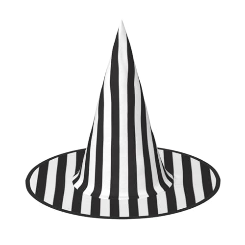 ZDFHKYDY Schwarz-weißer gestreifter Halloween-Hut mit voller Abdeckung, einzigartiger Oxford-Tuchhut für Erwachsene mit auffälligen Mustern, für Festivals und Mottopartys. ZDFHKYDY Schwarz-weißer gestreifter Halloween-Hut mit voller Abdeckung, einzigartiger Oxford-Tuchhut für Erwachsene mit auffälligen Mustern, für Festivals und Mottopartys. von ZDFHKYDY