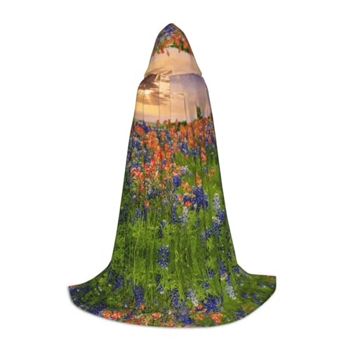 ZDFHKYDY Texas Bluebonnets Scenery – verstellbarer Teenager-Umhang – Jugendumhang für Festivals und Bühne, leichte Kapuzenbekleidung, Größe M ZDFHKYDY Texas Bluebonnets Scenery – verstellbarer Teenager-Umhang – Jugendumhang für Festivals und Bühne, leichte Kapuzenbekleidung, Größe M von ZDFHKYDY