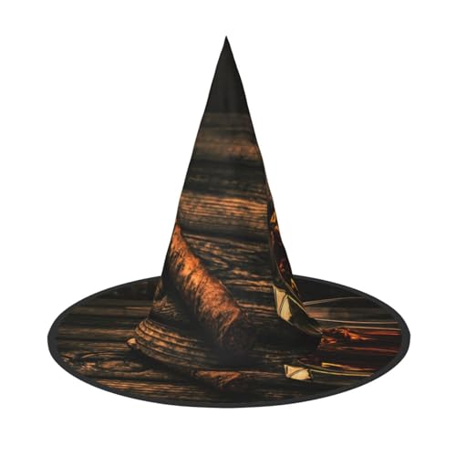 ZDFHKYDY Zigarre & Whiskey - Druck Full Coverage Halloween Hut - Einzigartiger Oxford-Tuch Kostüm Hut für Erwachsene mit auffälligen Mustern, für Festivals & Mottopartys ZDFHKYDY Zigarre & Whiskey - Druck Full Coverage Halloween Hut - Einzigartiger Oxford-Tuch Kostüm Hut für Erwachsene mit auffälligen Mustern, für Festivals & Mottopartys von ZDFHKYDY
