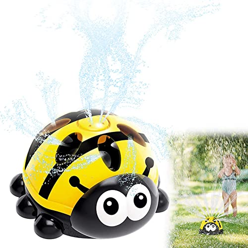 ZDQC Sprinkler für Kinder,Wasserspielzeug Sprinkler,Spielzeug Wasser Sprinkler,Sprinkler Spielzeug für Kinder,Wassersprinkler Garten Kinder,Wassersprinkler Kinder Garten (Gold) von ZDQC