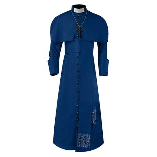ZDSUHYIW Tunika Kostüm Mittelalter Mönch Priester Renaissance Cosplay Full Set Halloween Cosplay Für Erwachsene Herren Halloween Kostüm Cosplay Kleid Outfits Christian Kleidung ZDSUHYIW Tunika Kostüm Mittelalter Mönch Priester Renaissance Cosplay Full Set Halloween Cosplay Für Erwachsene Herren Halloween Kostüm Cosplay Kleid Outfits Christian Kleidung von ZDSUHYIW