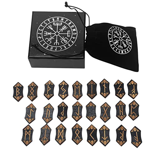 ZDYS Runensteine-Set, Tarotkarten, nordische Rune, Holz-Set, gravierte magische Runensteine, Meditation, Wahrsagung, Rune, Holzkarten-Set mit Aufbewahrungstasche für Anfänger ZDYS Runensteine-Set, Tarotkarten, nordische Rune, Holz-Set, gravierte magische Runensteine, Meditation, Wahrsagung, Rune, Holzkarten-Set mit Aufbewahrungstasche für Anfänger von ZDYS