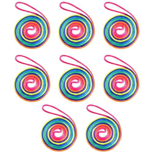 8 Stück Fingertwist Rainbow Rope, Rainbow Rope, Finger Twist Fadenspiel, Regenbogen Farbe Fummeln Finger Faden Seil, für Teenager und Erwachsene, Stimuliert die Kreativität 8 Stück Fingertwist Rainbow Rope, Rainbow Rope, Finger Twist Fadenspiel, Regenbogen Farbe Fummeln Finger Faden Seil, für Teenager und Erwachsene, Stimuliert die Kreativität von ZEACCT