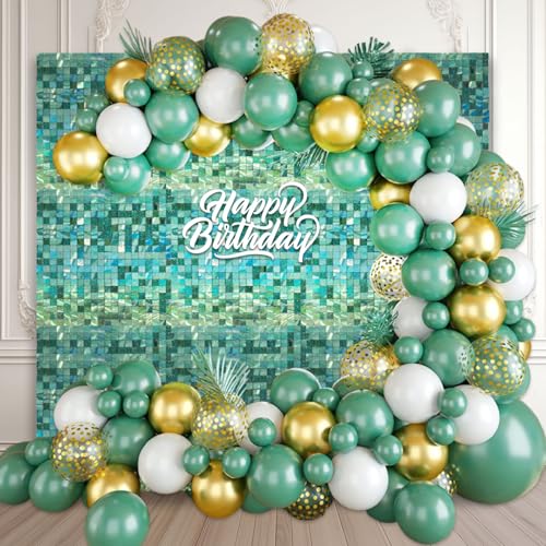 12 x hellgrüner schimmernder Wandhintergrund, Laser-Quadrat-Pailletten-Foto-Hintergründe, Glitzer-Wandhintergrund für Geburtstage, Hochzeiten, Weihnachten, Verlobungen, Disco-Bachelorette-Party-Dekor 12 x hellgrüner schimmernder Wandhintergrund, Laser-Quadrat-Pailletten-Foto-Hintergründe, Glitzer-Wandhintergrund für Geburtstage, Hochzeiten, Weihnachten, Verlobungen, Disco-Bachelorette-Party-Dekor von ZEBMOON